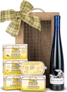 Caja de Navidad Afeira Nº525 - Vino Blanco Albariño Mar de Frades + Conservas Paco Lafuente