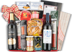 Estuche de Navidad Nº69 - Vinos Viña Albali y Montequinto + Ibéricos y Conservas