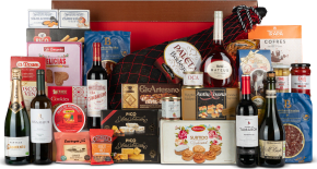Baúl de Navidad Nº37 - Paleta Centelles y Buj 4,5kg e Ibéricos Loncheados y Queso + 6 Bot. Vino 