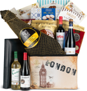 Baúl Plegable de Navidad Nº36 - Paleta Pura Estirpe 4kg e Ibéricos Bellota + 4 Bot. Vino y Pack Maridaje