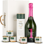 Lote de Navidad Foie Nº596 - Espumoso Premier Bulle + Selección de Patés de Pato