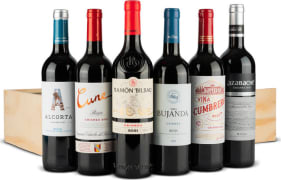 Estuche Madera Vinos Navidad Nº103 - Surtido Selección 6 Botellas Vino Tinto