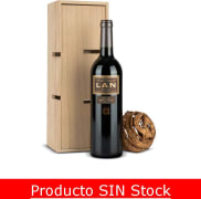Especialisimo Lote Navidad Bodega Nº582 - Vino Gran Reserva LAN + Botellero de Madera