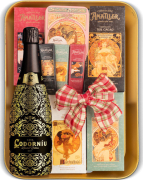Bandeja de Navidad Chocolates Nº507 - Cava Codorníu + Chocolates Amatller Simón Coll