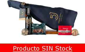 Jamonera Nº65 - Jamón Ibérico Bellota 100% Cinco Jotas 6,5kg y Queso Oveja + Tinto LAN