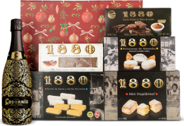 Lote de Navidad Glamour Nº508 - Cava Codorníu + Surtido de Turrones y Dulces 1880