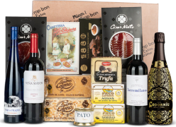 Lote de Navidad a Disfrutar Nº588 - Cava y Vinos + Ibéricos, Turrones y Conservas