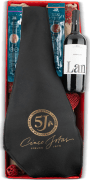 Caja Jamonera Nº65 - Jamón Ibérico Bellota 100% Cinco Jotas 6,5kg y Embutido Ibérico + Vino LAN 1,5L