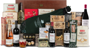 Baúl de Navidad Nº50 - Paleta Ibérica Bellota 100% 5,5kg + Cavas y Vinos LAN