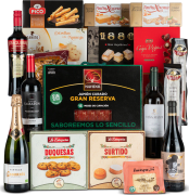 Lote de Navidad Nº19 - Selección de Vinos + Maletín Jamón Navidul e Ibéricos Bellota + Queso