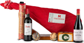 Jamonera Navidad Nº61 - Jamón Ibérico 7,5Kg y Queso Oveja + Vino Protos y Viña Real