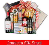 Estuche Navidad Nº69 - Surtido Embutido Ibérico + 2 Botella Vino Tinto y conservas de mar