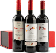 Estuche de Vinos de Navidad Nº6162 - Vinos Pérgamino, Protos y Cune