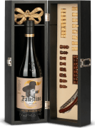 Lote de Navidad Juegos Nº881 - Vino Faustino + Estuche de Madera con Ajedrez