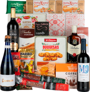 Lote de Navidad Whisky Nº9 - Whisky Ballantine's y 3 Bot. Cava y Vinos + Surtido de Dulces Navideños