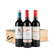 Estuche Vinos Navidad Nº95 - Caja Madera 3 Botellas Vino Tinto Crianza D.O Rioja