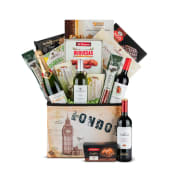 Baul Plegable Nº31 - Surtido Vinos + Charcutería Sierra de las Bellotas y dulces navideños