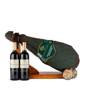 Jamonera Navidad Nº52 - Paleta Duroc 4,5Kg + 2 botellas Vino tinto Marqués de Rocas 75cl