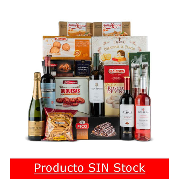 Lote Navidad Nº8 - 5 botellas vino + pieza Chorizo y Salchichón Ibérico Bellota