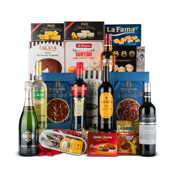 Lote Navidad Nº14-15 - Whisky Chivas 35cl y selección Vinos + Embutido Ibérico Bellota