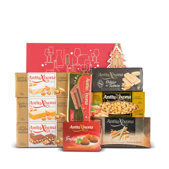 Especialisimo Lote Navidad Antiu Nº577 - Surtido Turrones y dulces navideños Antiu Xixona