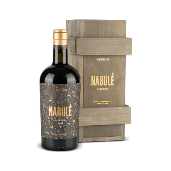 Estuche Madera Vino Nº6123 - Botella Vino Tinto Nabule Terroir Garnacha 75cl