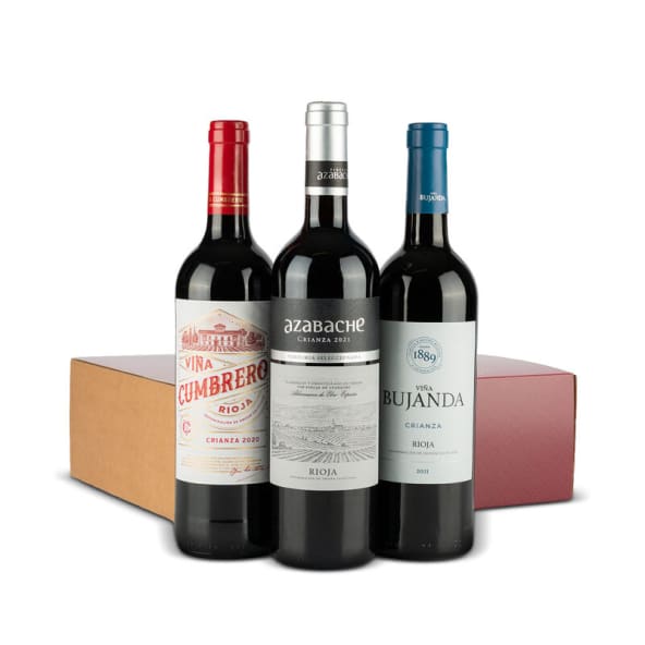 Estuche Navidad Vino Tinto Nº84 - 3 Botellas Vino Tinto Crianza DO Rioja