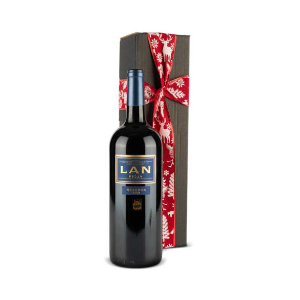Magnum Caja Navidad Nº111 - Botella Vino Tinto LAN Reserva D.O Rioja 1,5L