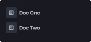 Voorbeeld zijbalkmenu-items