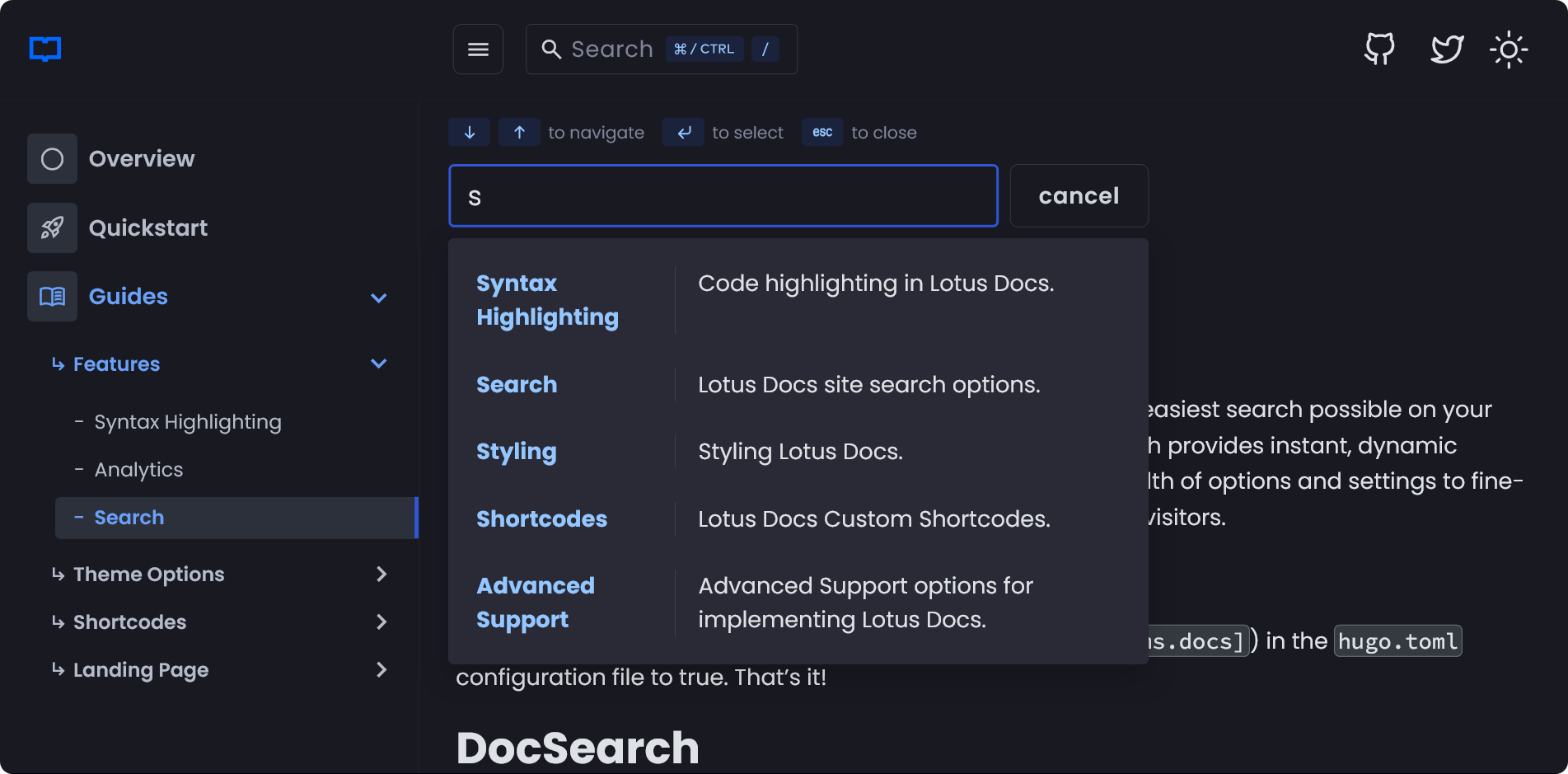 Lotus Docs Screenshot