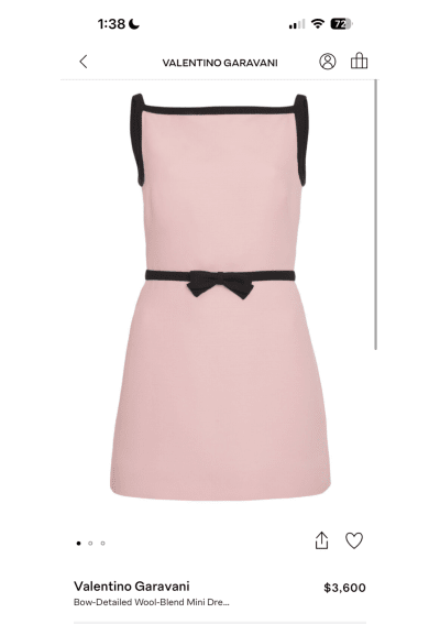 Valentino pink mini dress