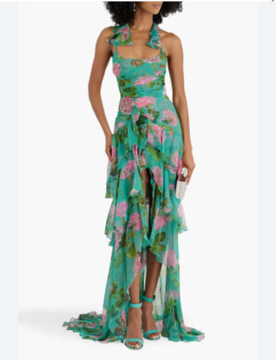 Oscar turquoise dress 