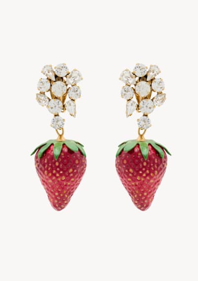 Saint Laurent Strawberry Earrings 