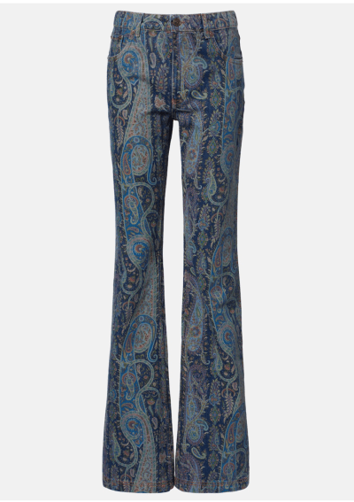 Etro Printed Flare Jeans  