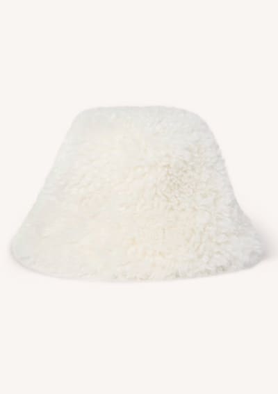 Perfect Moment Shearling Bucket Hat