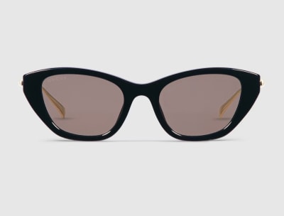 Cat Eye Frame Sunglasses with Pearls