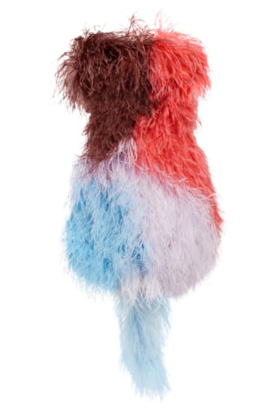 Attico Keri Feather Mini Dress