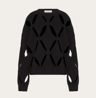Valentino Laser Cut Sweater 