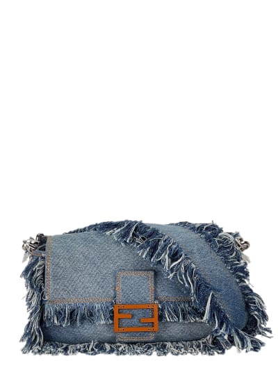 Fendi Denim Baguette Crossbody