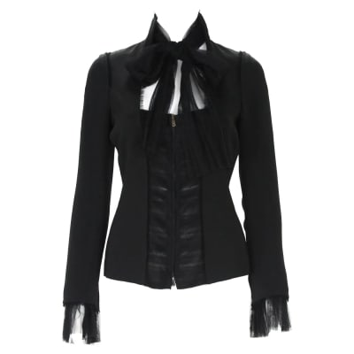Tom Ford 2002 Tulle Trim Top