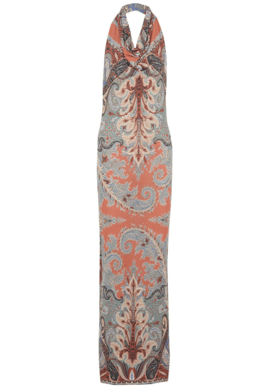 ETRO Paisley Halter Maxi Dress 