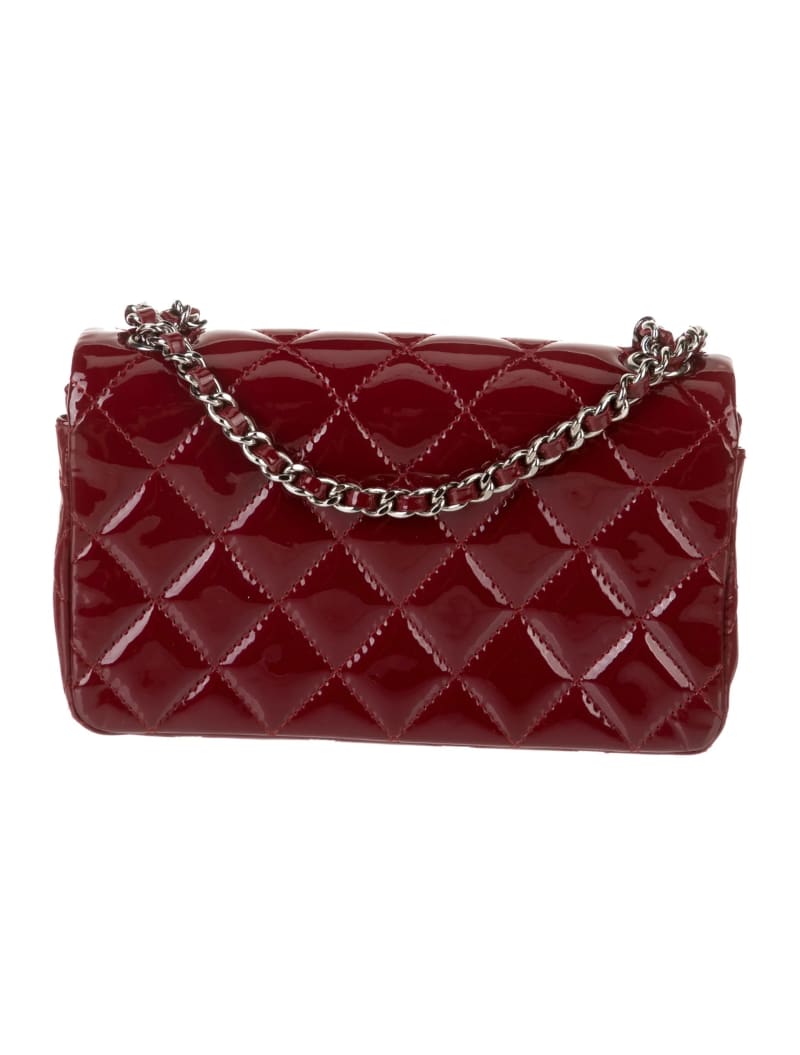 Chanel Burgundy Patent Small Classic Flap, image 2 of 4