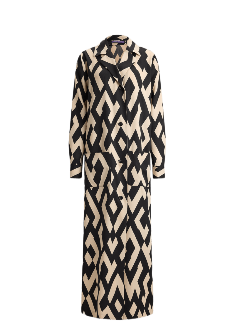Ralph Lauren Ralph Lauren collection Nessa Deco-print Wool Duster, image 1 of 4