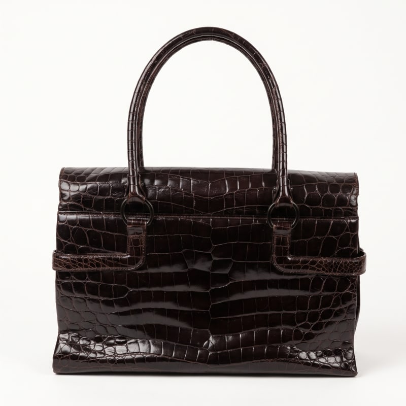 Ferragamo Crocodile Top Handle Bag, image 2 of 2