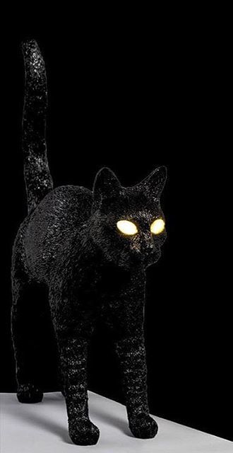 Lampada gatto nero Jobby the cat lamp Seletti