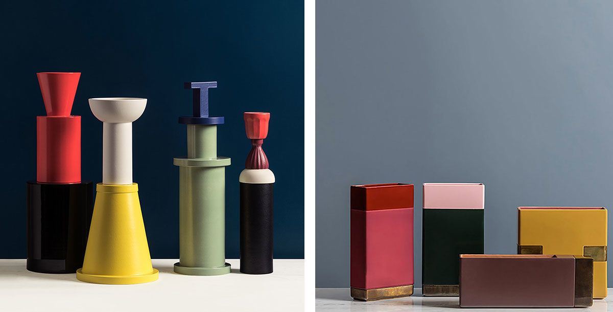 Scultura F.2 Design Natalie Du Pasquier by Bitossi Ceramiche & Vaso Design Dimorestudio by Bitossi Ceramiche