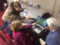Members of East Oxford community gather to look at the results of thermal imaging in the area, funded by a Low Carbon Hub community grant