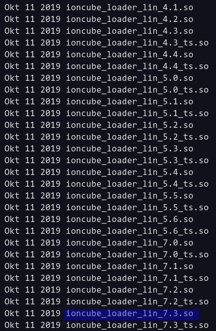 Hasil ekstrak file ioncube