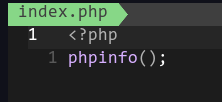 Bikin file index.php untuk lihat php info