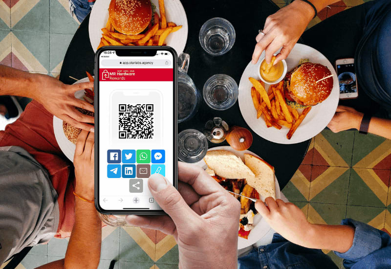 Loyaltymaster refer-a-friend digital loyalty card example